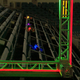DRL drones racing through a checkpoint.